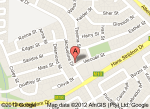 Map to Pretoria East Optometrist
